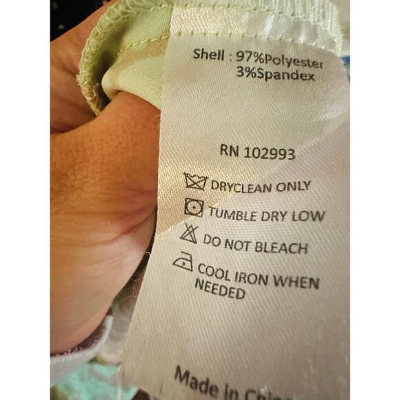 SAUNDERS COLLECTIVE Green Rose Printed Floral Crewneck Luna Maxi Dress Size 2 - Picture 15 of 16